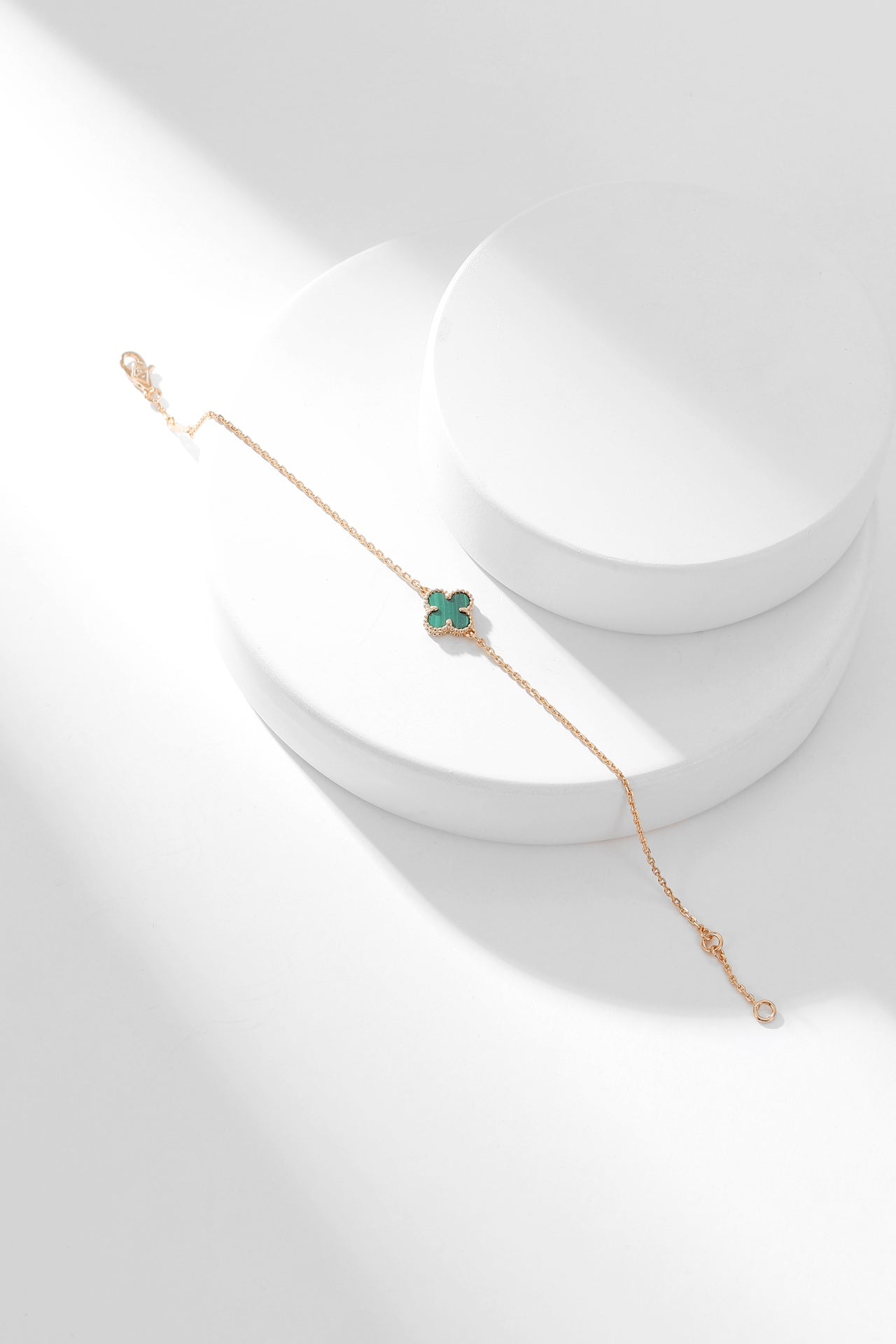 [LUXE] CLOVER BRACELET MALACHITE 1 MOTIF