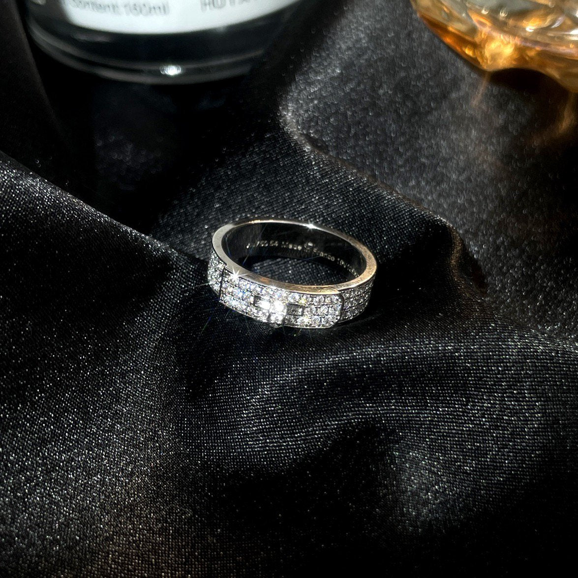 [LUXE]KELLY SILVER DIAMOND RING