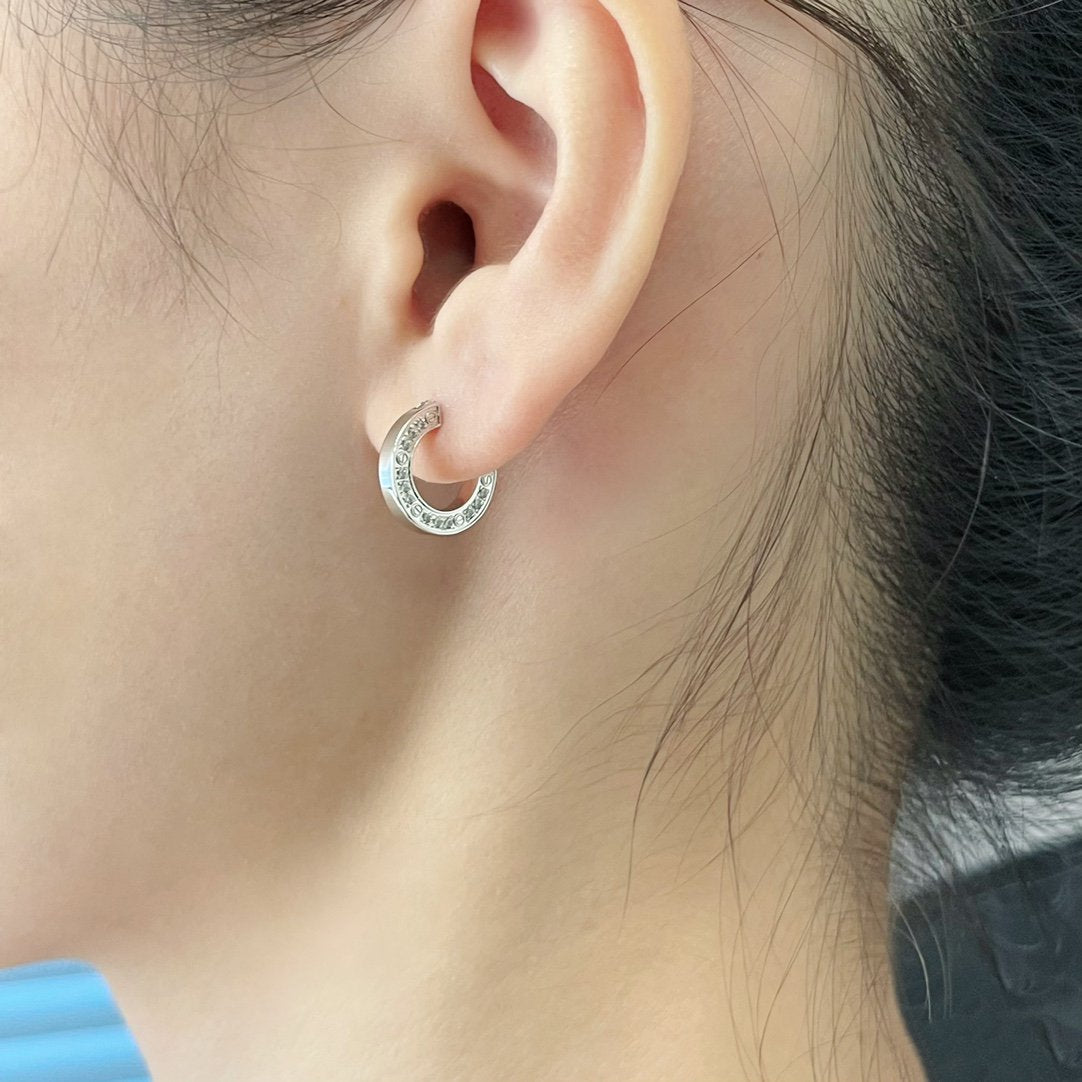 [LUXE]LOVE DIAMOND EARRINGS