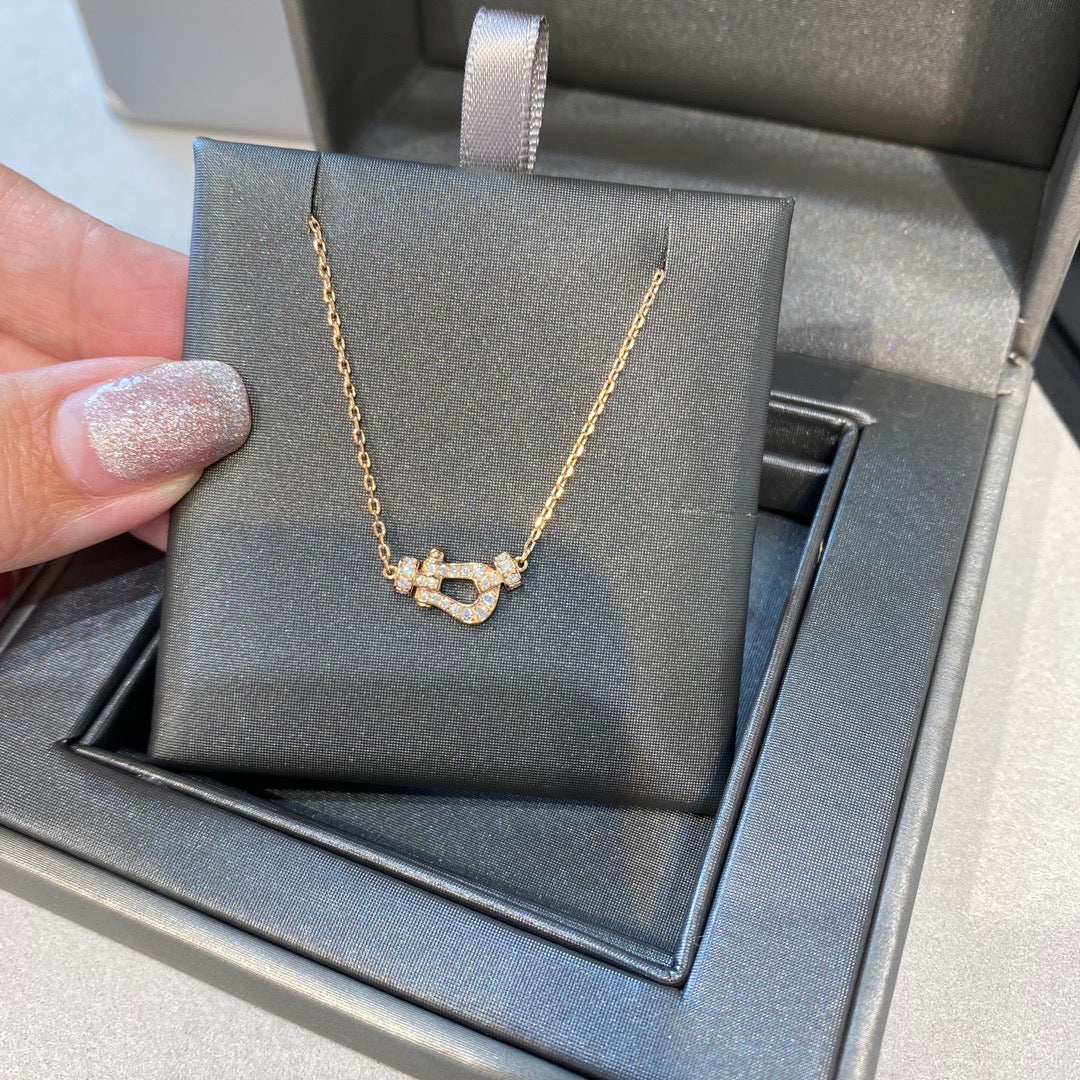 [LUXE]FORCE 10 DIAMOND PINK GOLD NECKLACE MINI MODEL