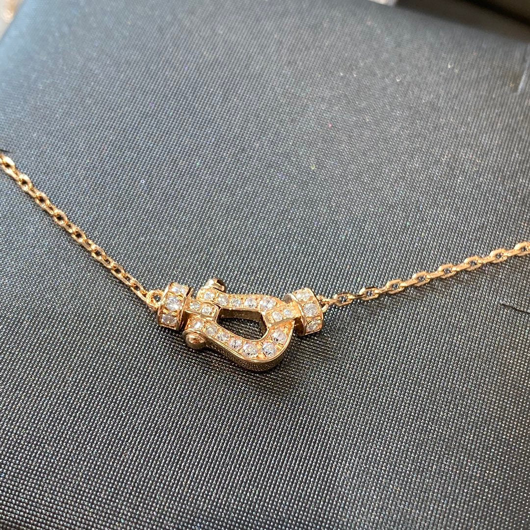 [LUXE]FORCE 10 DIAMOND PINK GOLD NECKLACE MINI MODEL