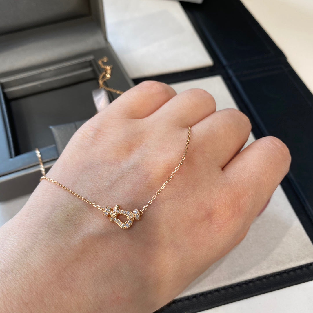 [LUXE]FORCE 10 DIAMOND PINK GOLD NECKLACE MINI MODEL