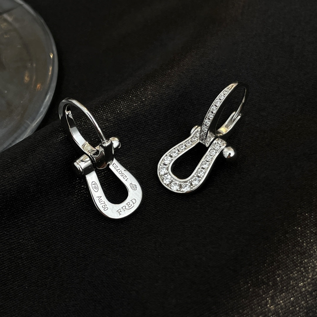 [LUXE]FORCE 10 FULL DIAMOND DROP EARRINGS MEDIUM MODEL