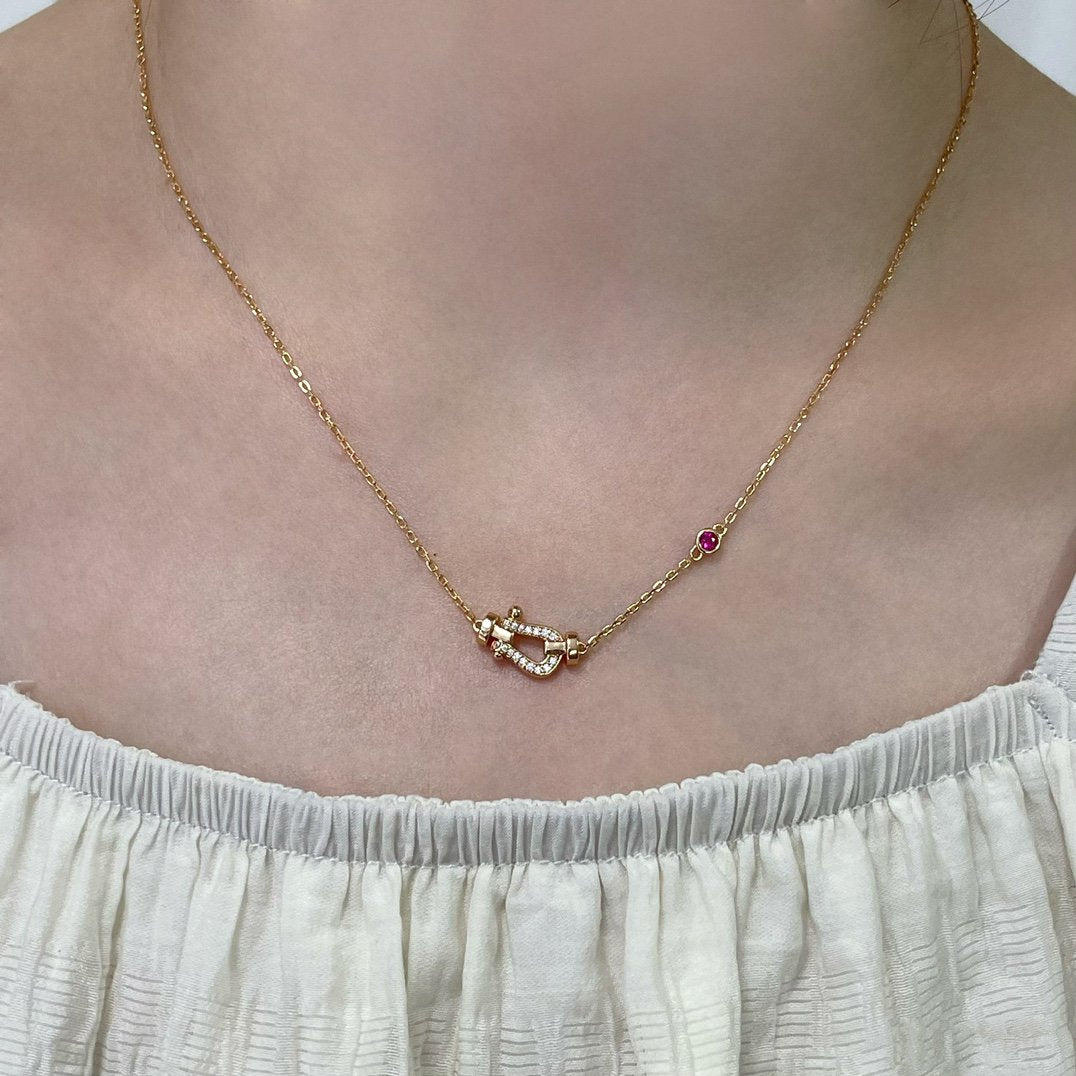 [LUXE]FORCE 10 DIAMOND PINK GOLD NECKLACE