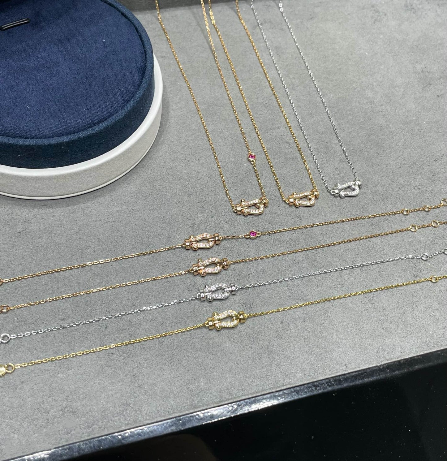 [LUXE]FORCE 10 DIAMOND PINK GOLD NECKLACE