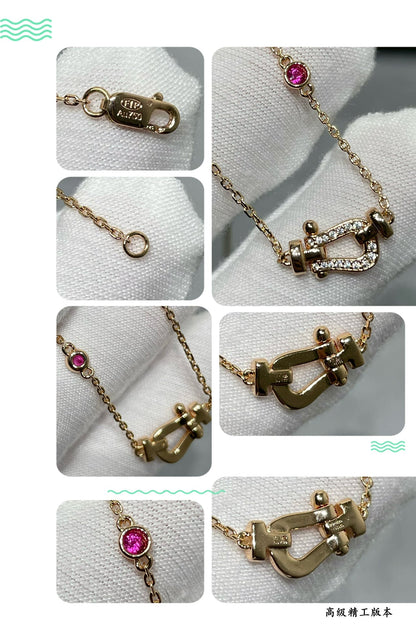 [LUXE]FORCE 10 DIAMOND PINK GOLD NECKLACE