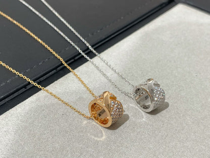 [LUXE]LIENS EVIDENCE DIAMOND PAVED NECKLACE