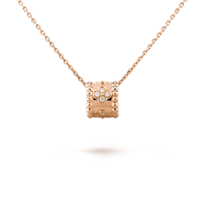 [LUXE] PERLEE PEDANT NECKLACE GOLD / ROSE GOLD