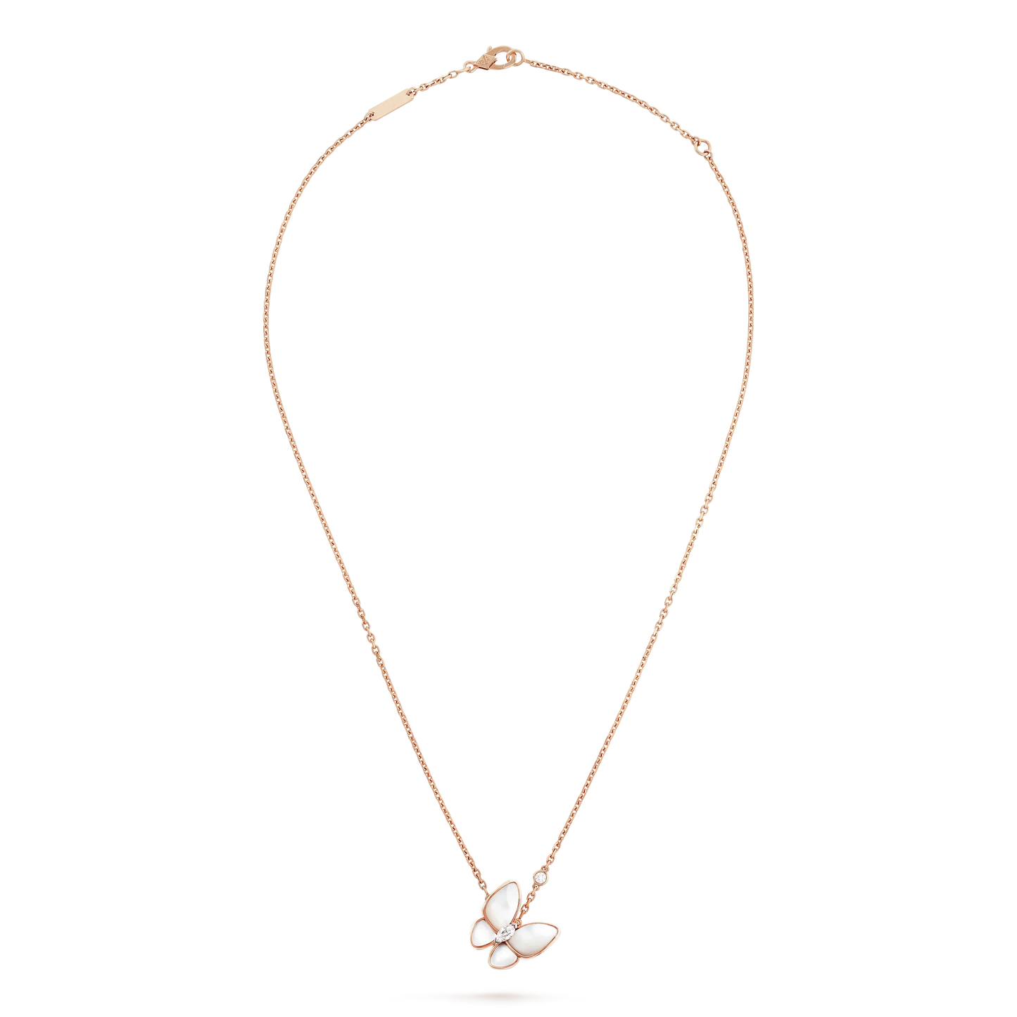 [LUXE] BUTTERFLY MOP DIAMOND NECKLACE