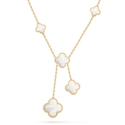 [LUXE] CLOVER MOTHER OF PEARL NECKLACE 6 MOTIF