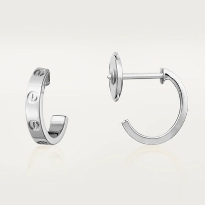 [LUXE]LOVE EARRINGS 2.65MM SILVER