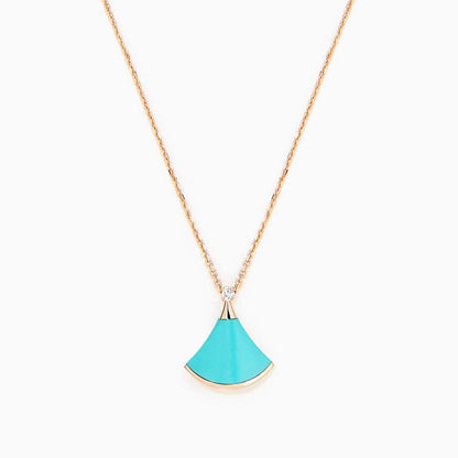 [LUXE]DREAM NECKLACE TURQUOISE PINK GOLD