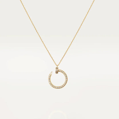 [LUXE]JUSTE NECKLACE GOLD DIAMONDS