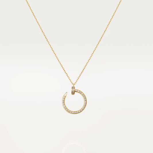 [LUXE]JUSTE NECKLACE GOLD DIAMONDS