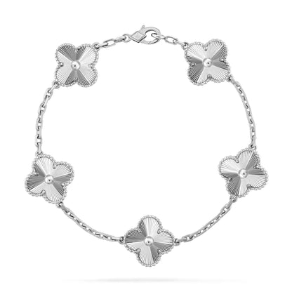 [LUXE] CLOVER SILVER 5 MOTIFS BRACELET