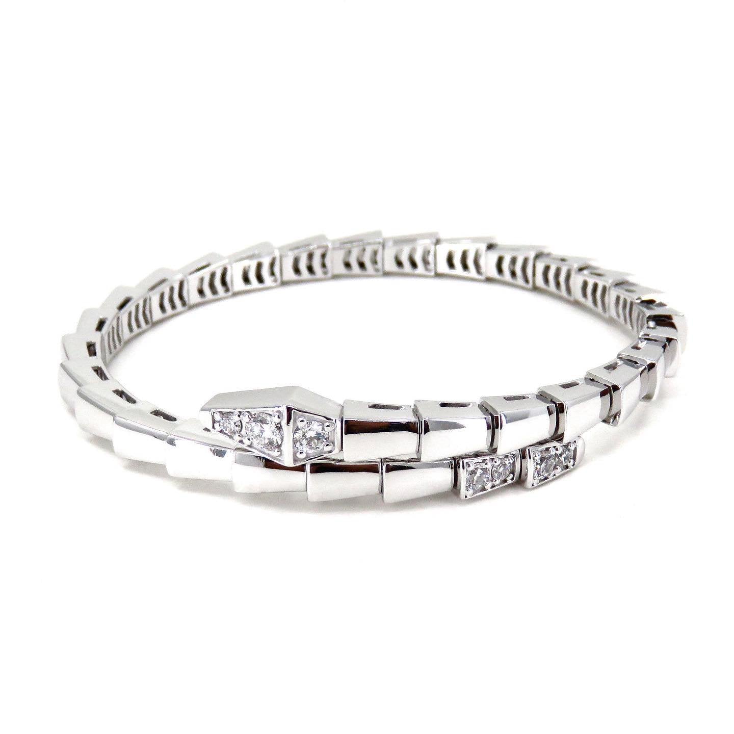 [LUXE]SERPENTI BRACELET DIAMONDS SILVER