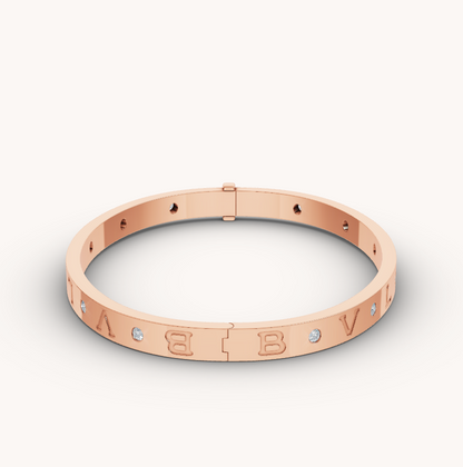 [LUXE]ZERO 1 PINK GOLD 12 DIAMONDS BRACELET