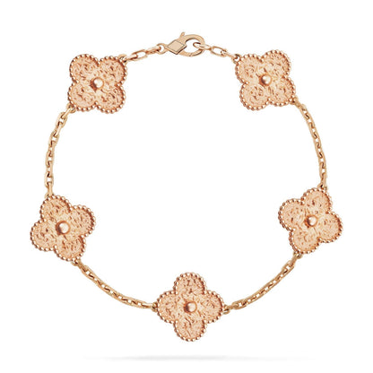 [LUXE] CLOVER 5 MOTIFS BRONZING BRACELET