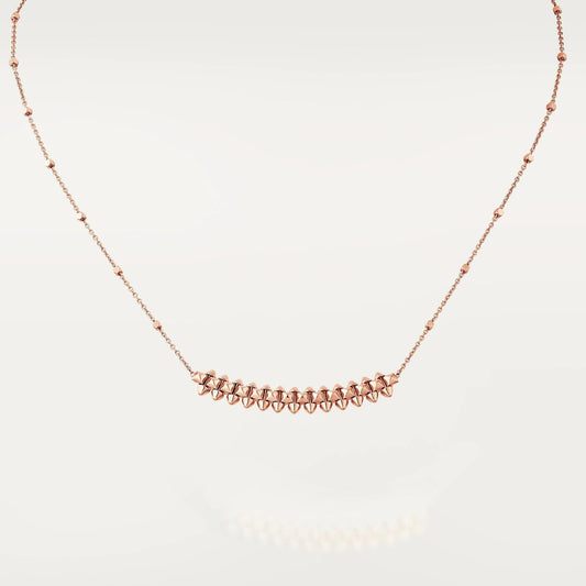 [LUXE]CLASH PINK GOLD NECKLACE