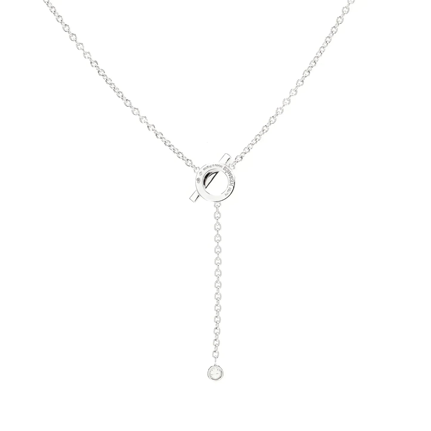 [LUXE]FINESSE SILVER DIAMOND NECKLACE