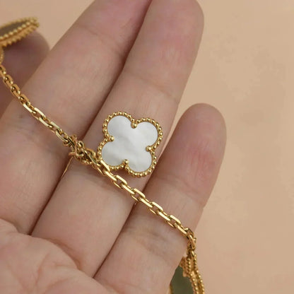 [LUXE] LUCKY SPRING 5 MOTIF GOLD BRACELET