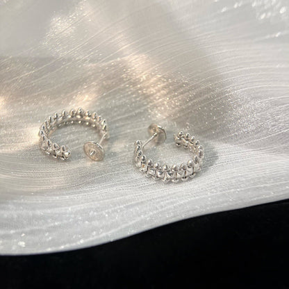 [LUXE]CLASH SMALL HOOP EARRINGS