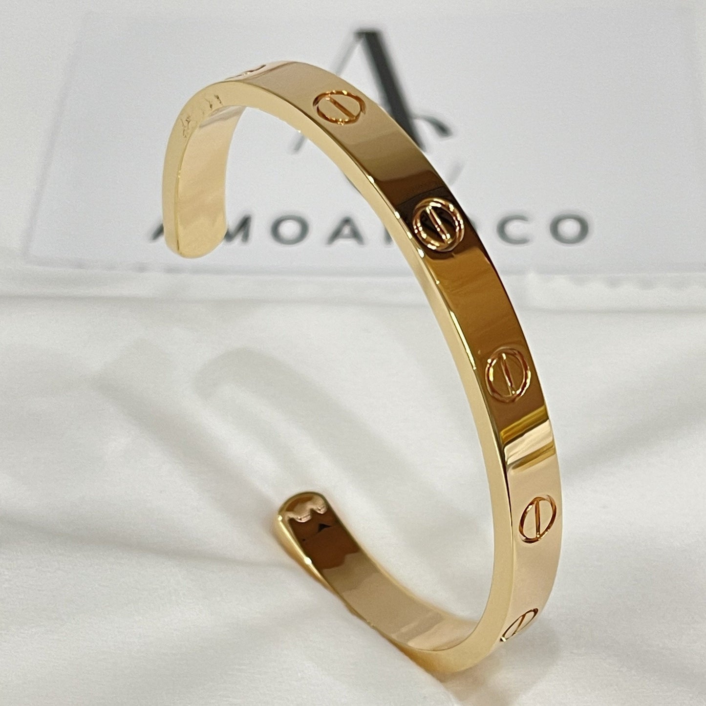 [LUXE]LOVE BRACELET 6.1MM OPEN CUFF