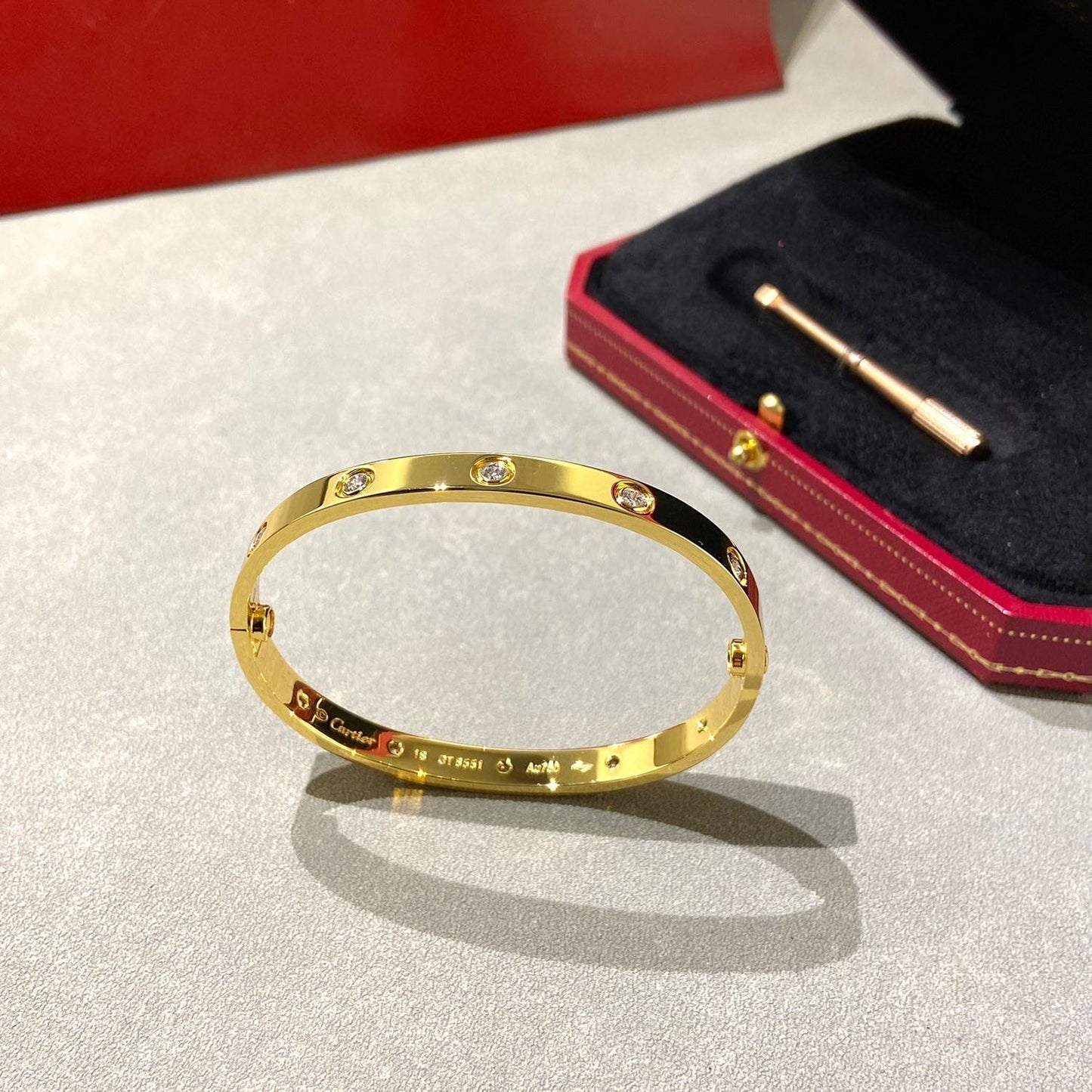 [LUXE]LOVE BRACELET 6.1MM 10 DIAMONDS