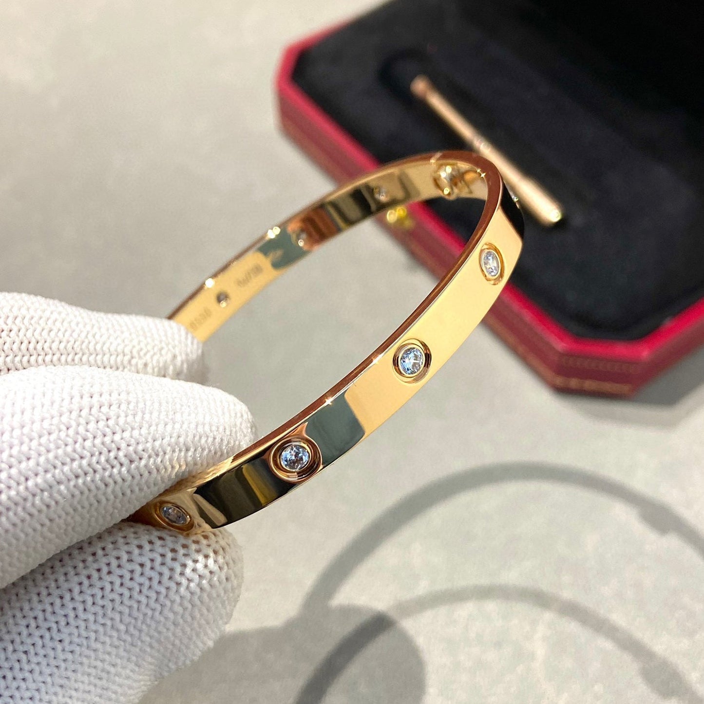 [LUXE]LOVE BRACELET 6.1MM 10 DIAMONDS