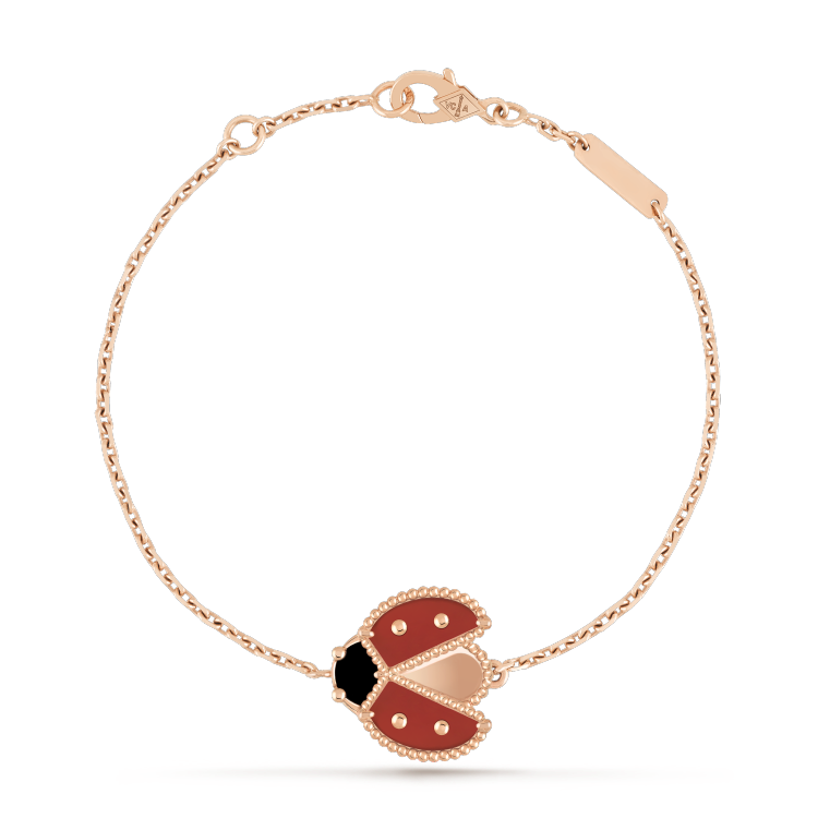 [LUXE] LUCKY SPRING 1 MOTIF PINK GOLD BRACELET