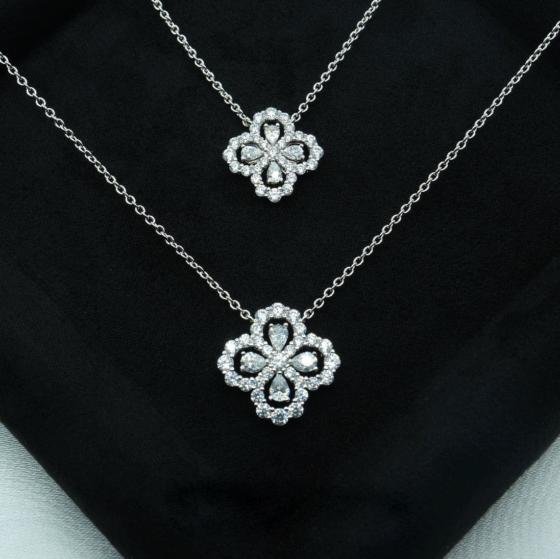 [LUXE]LOOP NECKLACE FULL MOTIF DIAMOND COMBINATION