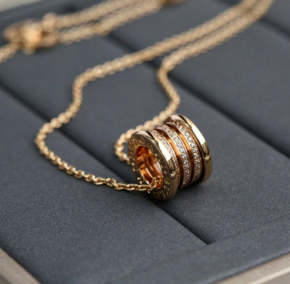 [LUXE]ZERO 1 PINK GOLD DIAMOND NECKLACE