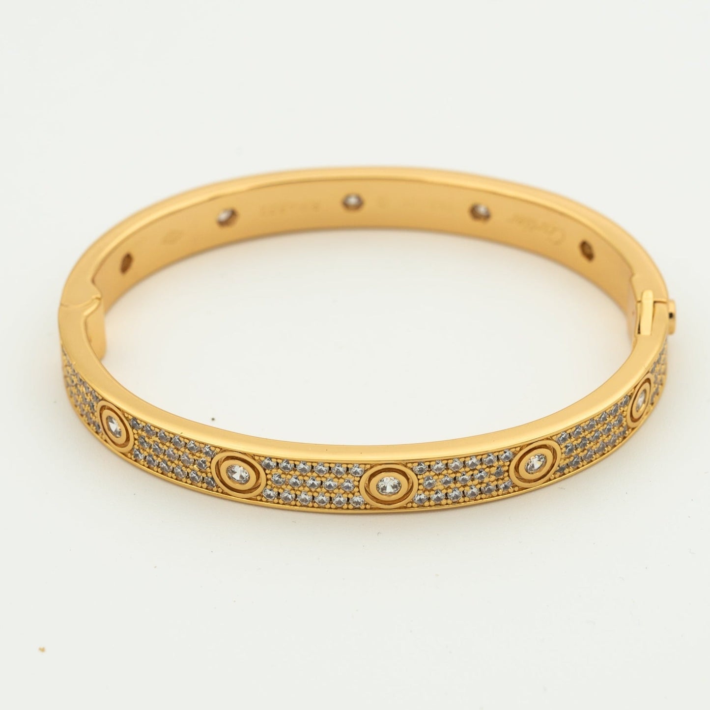 [LUXE]LOVE BRACELET 6.1MM DIAMOND-PAVED 10 BIG DIAMONDS