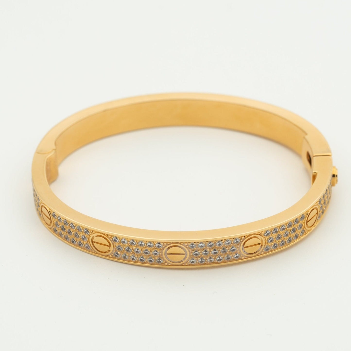 [LUXE]LOVE BRACELET 6.1MM DIAMOND-PAVED