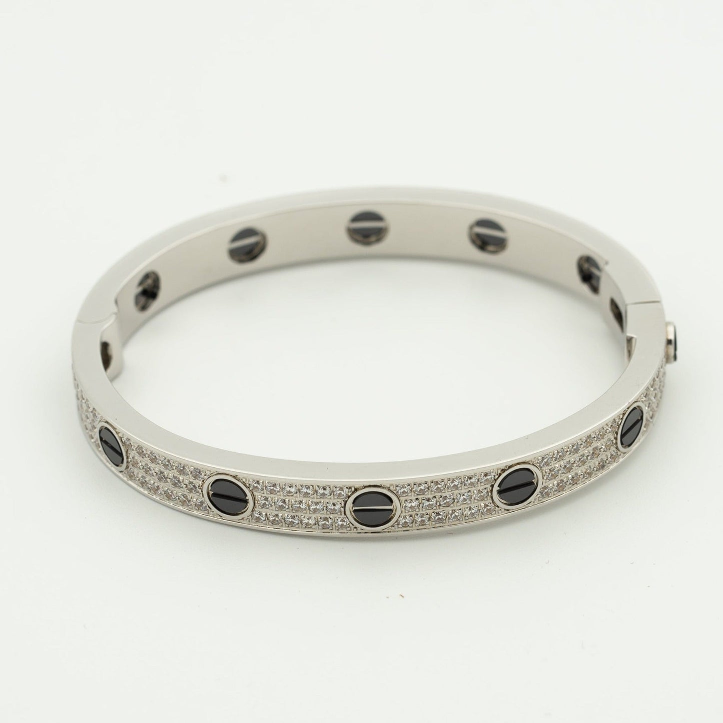 [LUXE]LOVE BRACELET 6.1MM DIAMOND-PAVED CERAMIC