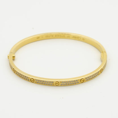 [LUXE]LOVE BRACELET 3.65MM DIAMOND-PAVED