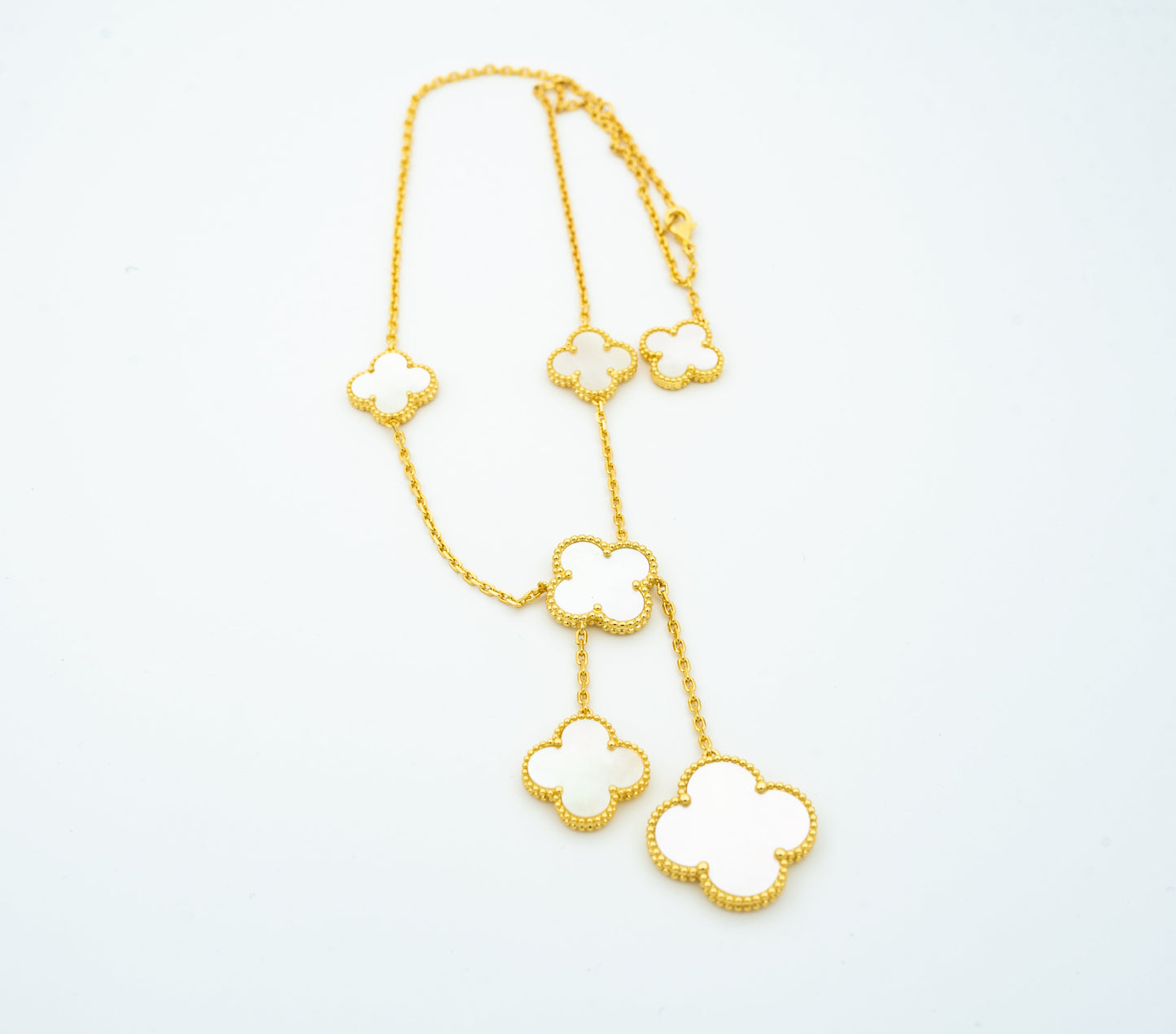 [LUXE] CLOVER MOTHER OF PEARL NECKLACE 6 MOTIF