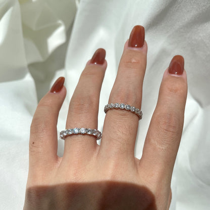 [LUXE]Sparkling Round Cut Tennis Ring