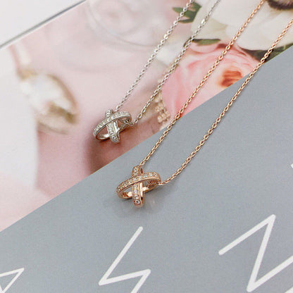 [LUXE]JEUX DE DIAMOND NECKLACE