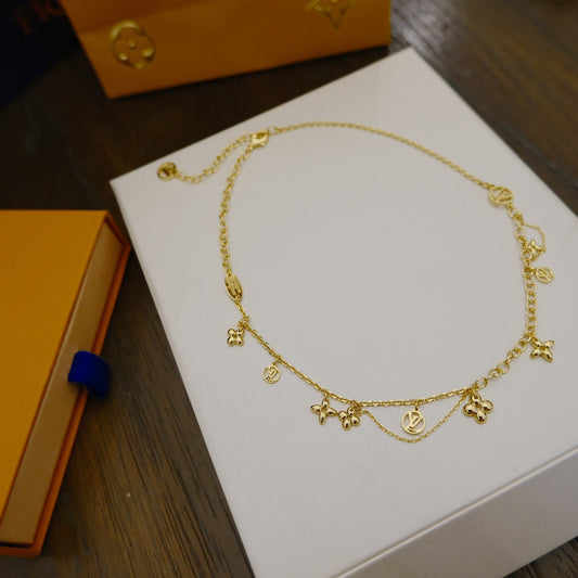 [LUXE]BLOOMING SUPPLE NECKLACE BRASS