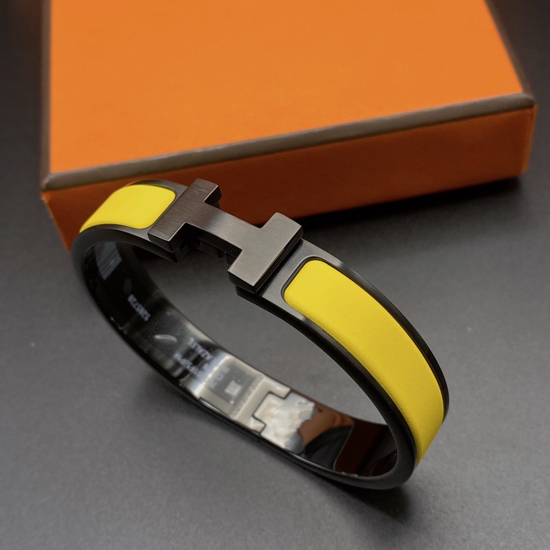 [LUXE]CLIC HM SO BLACK YELLOW BRACELET