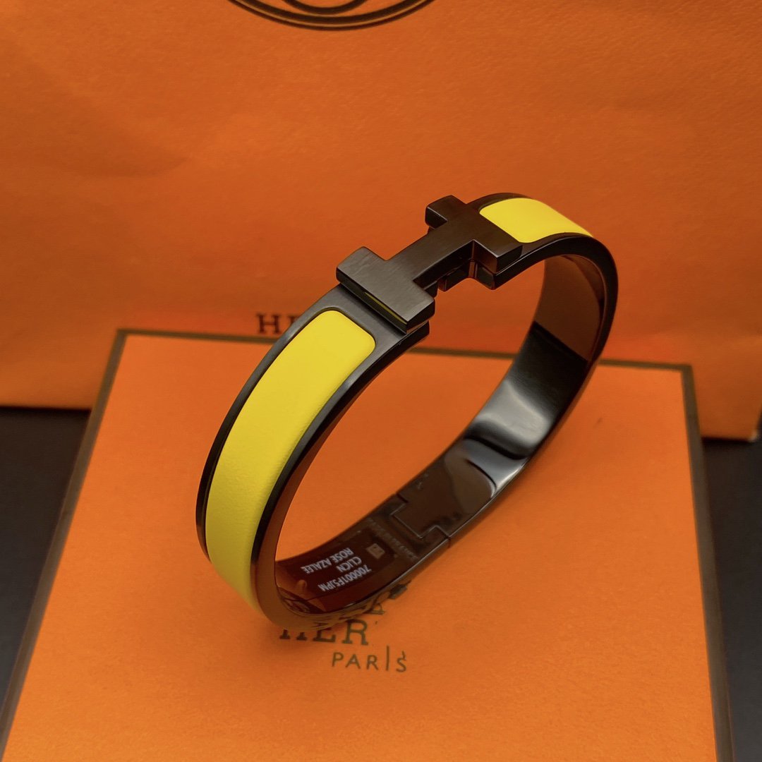 [LUXE]CLIC HM SO BLACK YELLOW BRACELET