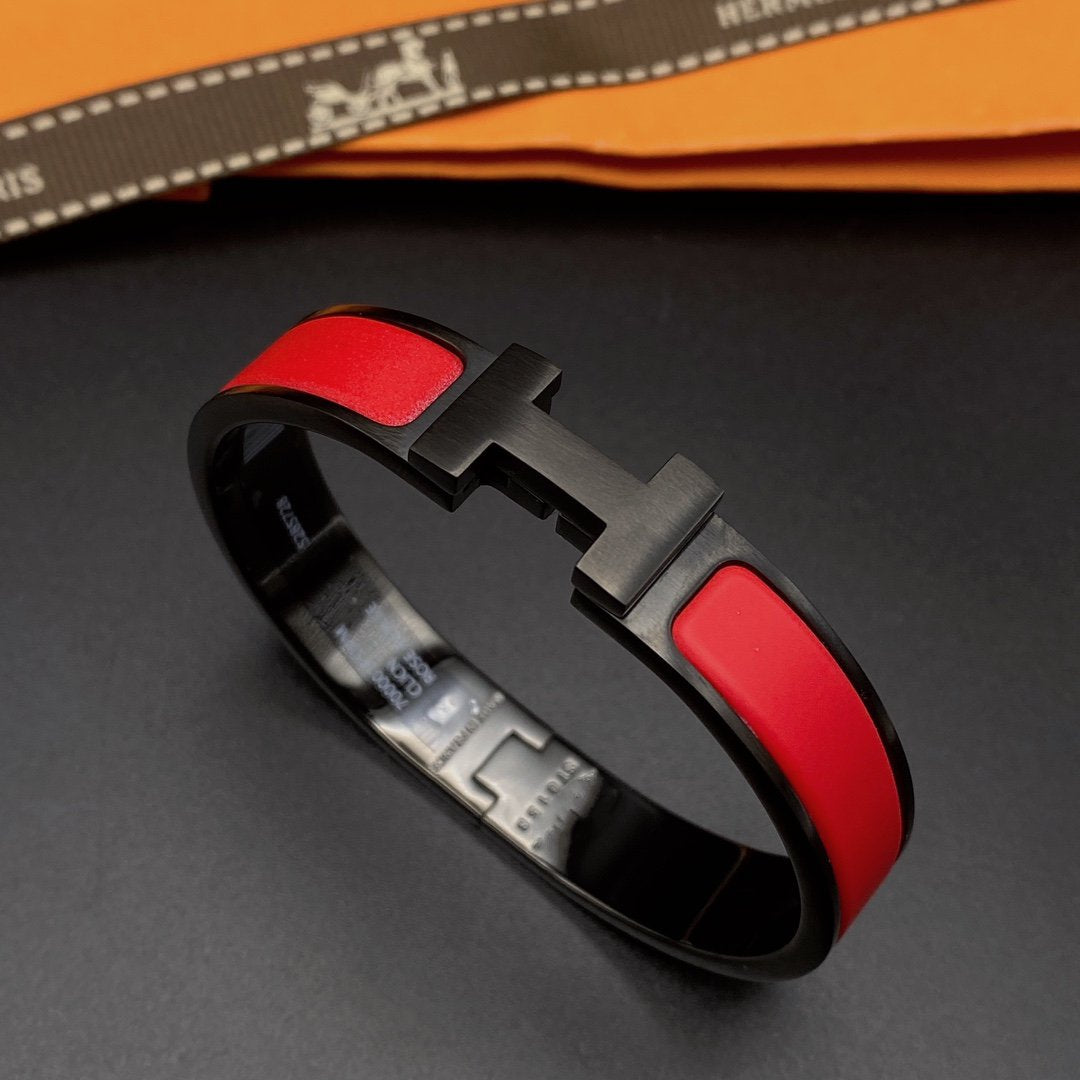 [LUXE]CLIC HM SO BLACK RED BRACELET