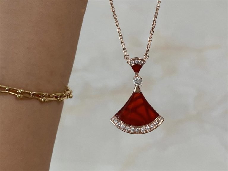 [LUXE]DREAM NECKLACE CARNELIAN DIAMOND