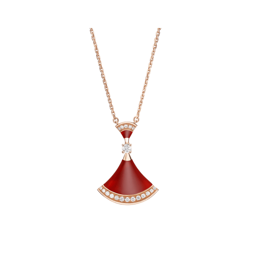 [LUXE]DREAM NECKLACE CARNELIAN DIAMOND