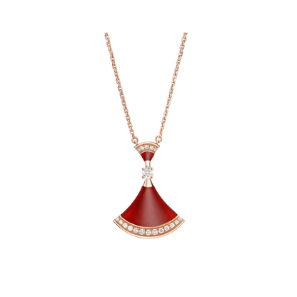 [LUXE]DREAM NECKLACE CARNELIAN DIAMOND