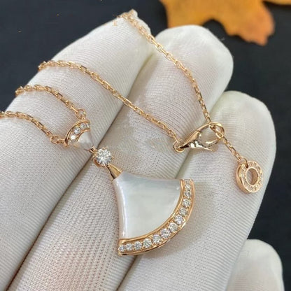 [LUXE]DREAM NECKLACE MOP PINK GOLD DIAMOND