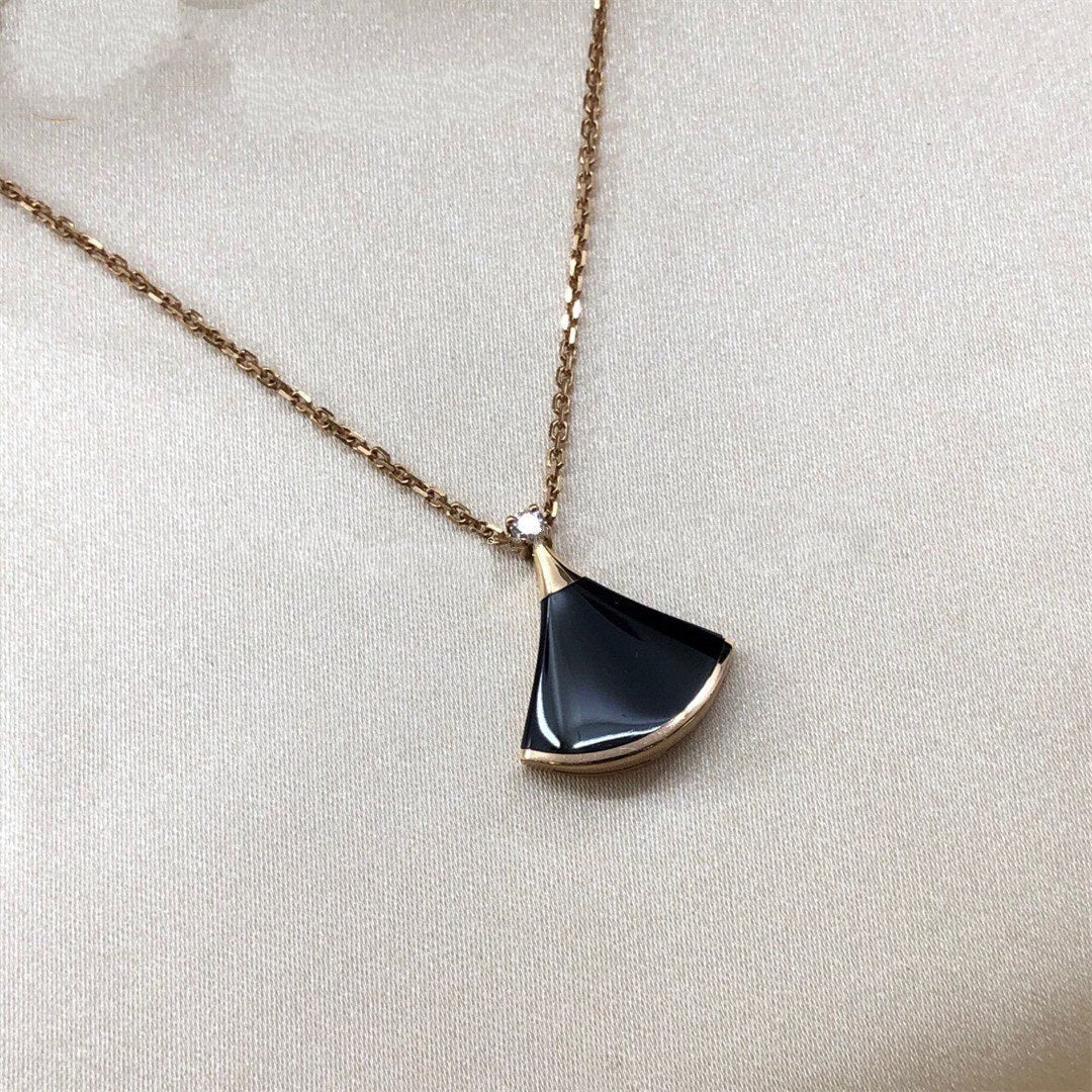 [LUXE]DREAM NECKLACE ONYX 1 DIAMOND