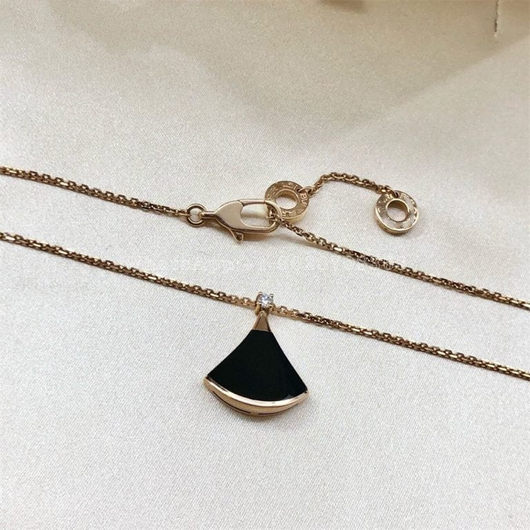 [LUXE]DREAM NECKLACE ONYX 1 DIAMOND