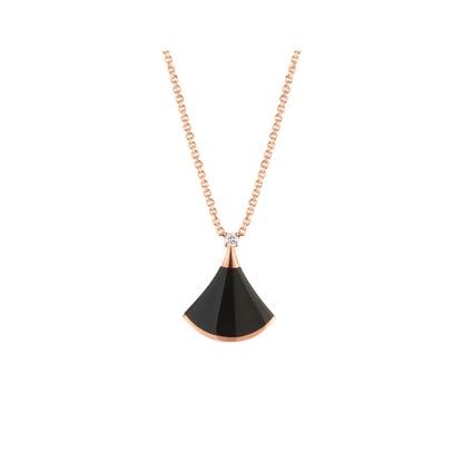 [LUXE]DREAM NECKLACE ONYX 1 DIAMOND